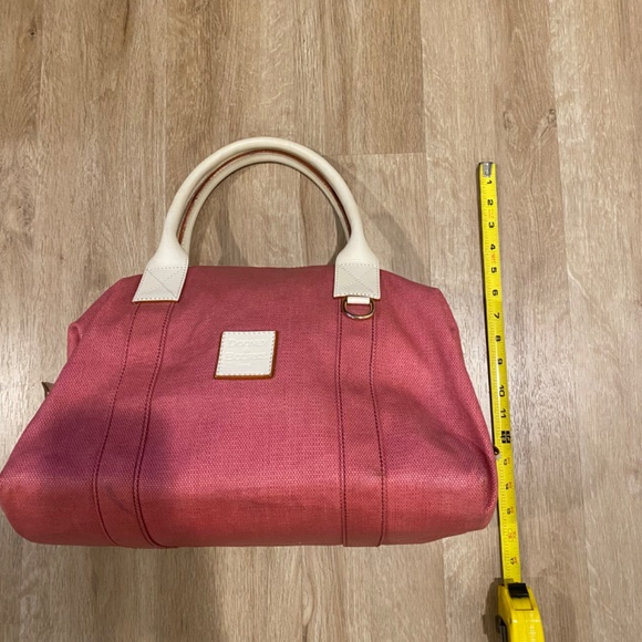 *SOLD* Dooney and Bourke Coated Canvas Duffle Shoulder Bag in Pink - Picture 2 of 5